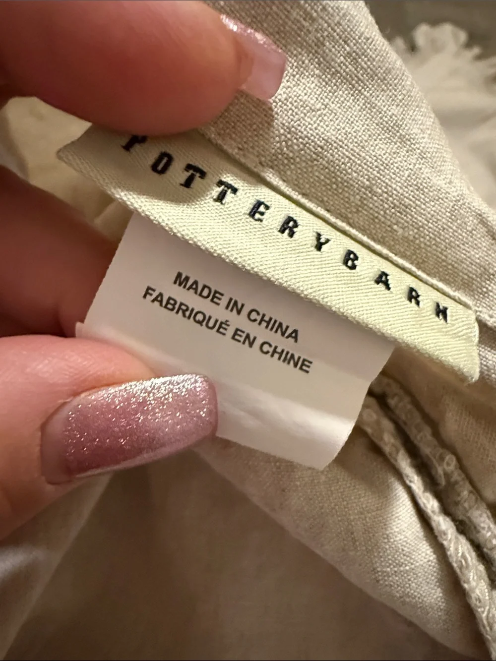 Pottery Barn pair ruffled